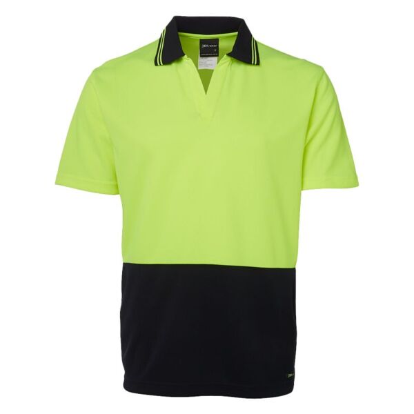 Mens HV Short Sleeve Non Button Polo Thumbnail