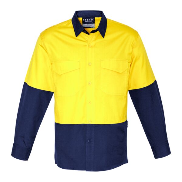 Mens Rugged Cooling Hi Vis Spliced Shirt Thumbnail
