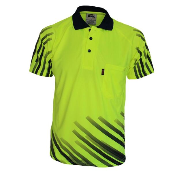 Hi Vis Sublimated Full Stripe Polo Thumbnail