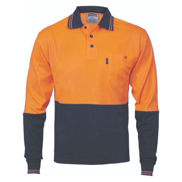 Cotton Back Hi Vis Two Tone Fluoro Polo Thumbnail