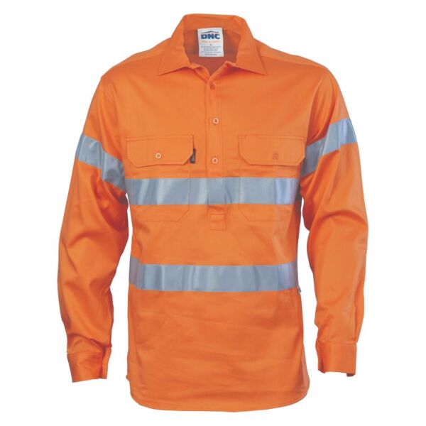 Close Front Cotton Drill Shirt with 3M R/Tape Thumbnail