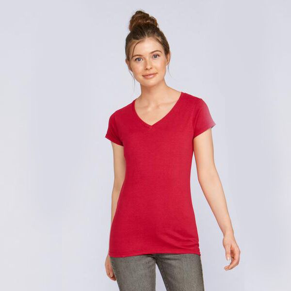 Womens Softstyle V-Neck Tee Shirt Thumbnail