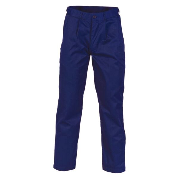 Polyester Cotton Pleat Front Work Pants Thumbnail
